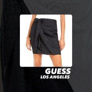 NWT Guess Seeley Animal Print Wrap Skirt
